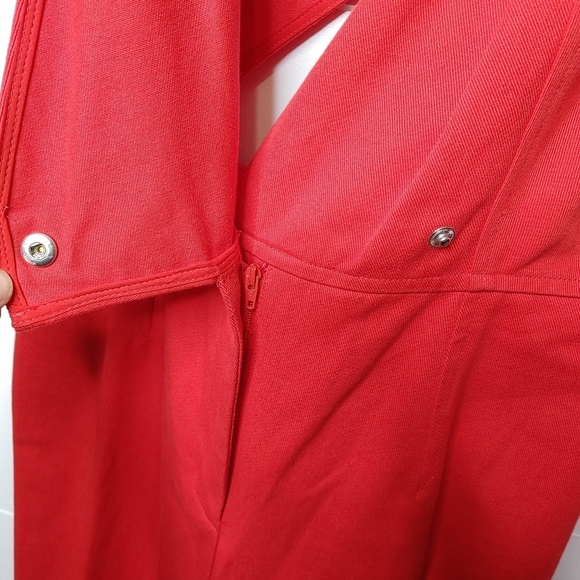 INTERMIX Red Magnolia jumpsuit size 2 - Picture 6 of 16